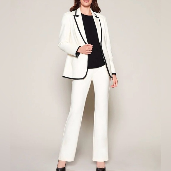 Investments Signature Ponte Tummy Control Straight Leg Pants - Picture 1 of 5